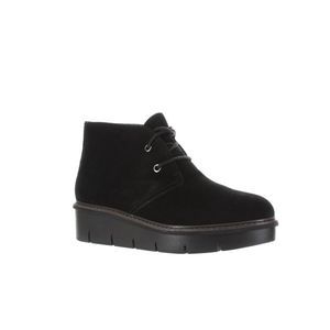 Clarks Womens Airabelle Black Chukka Boots Size 7W